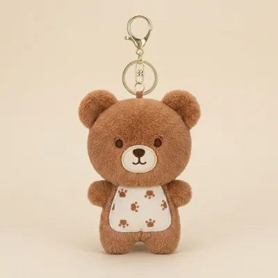 Beanbag Bear Plush Keychain