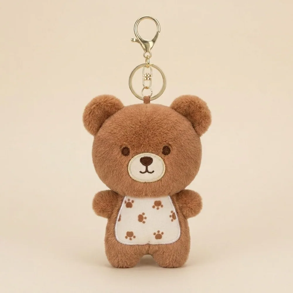 Beanbag Bear Plush Keychain
