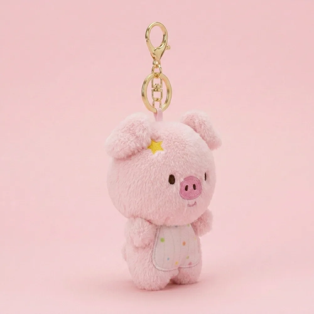 Beanbag Pig Plush Keychain thumbnail 3