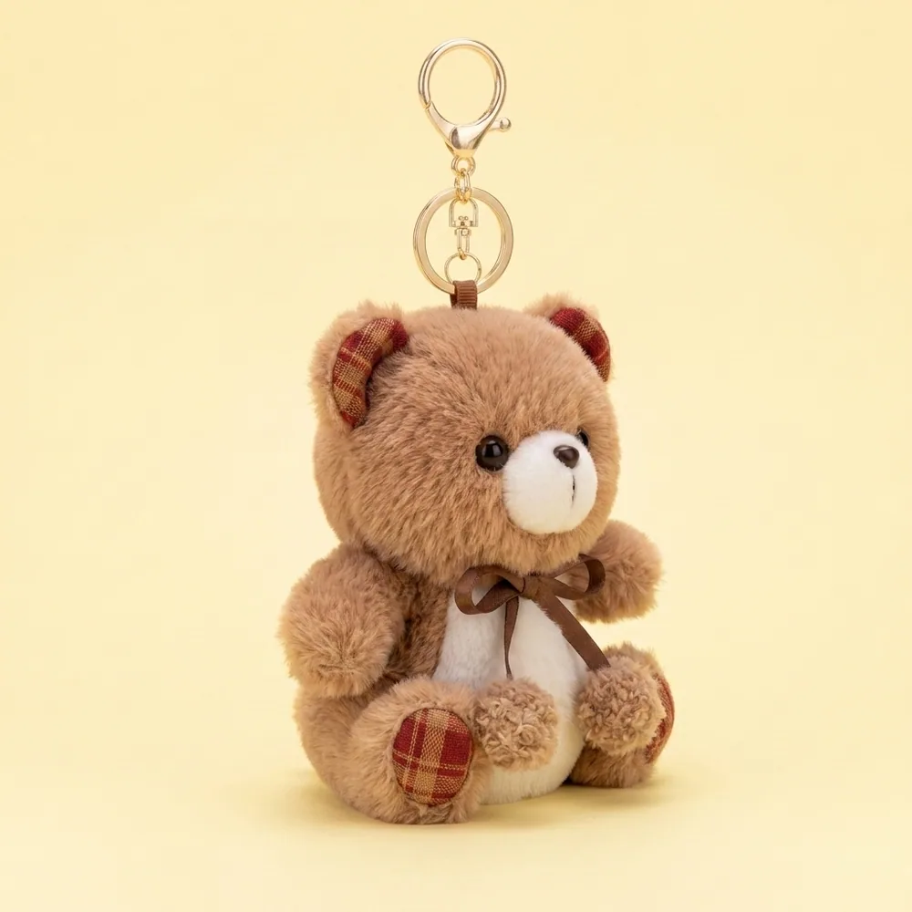 Chestnut Bear Plush Keychain thumbnail 2
