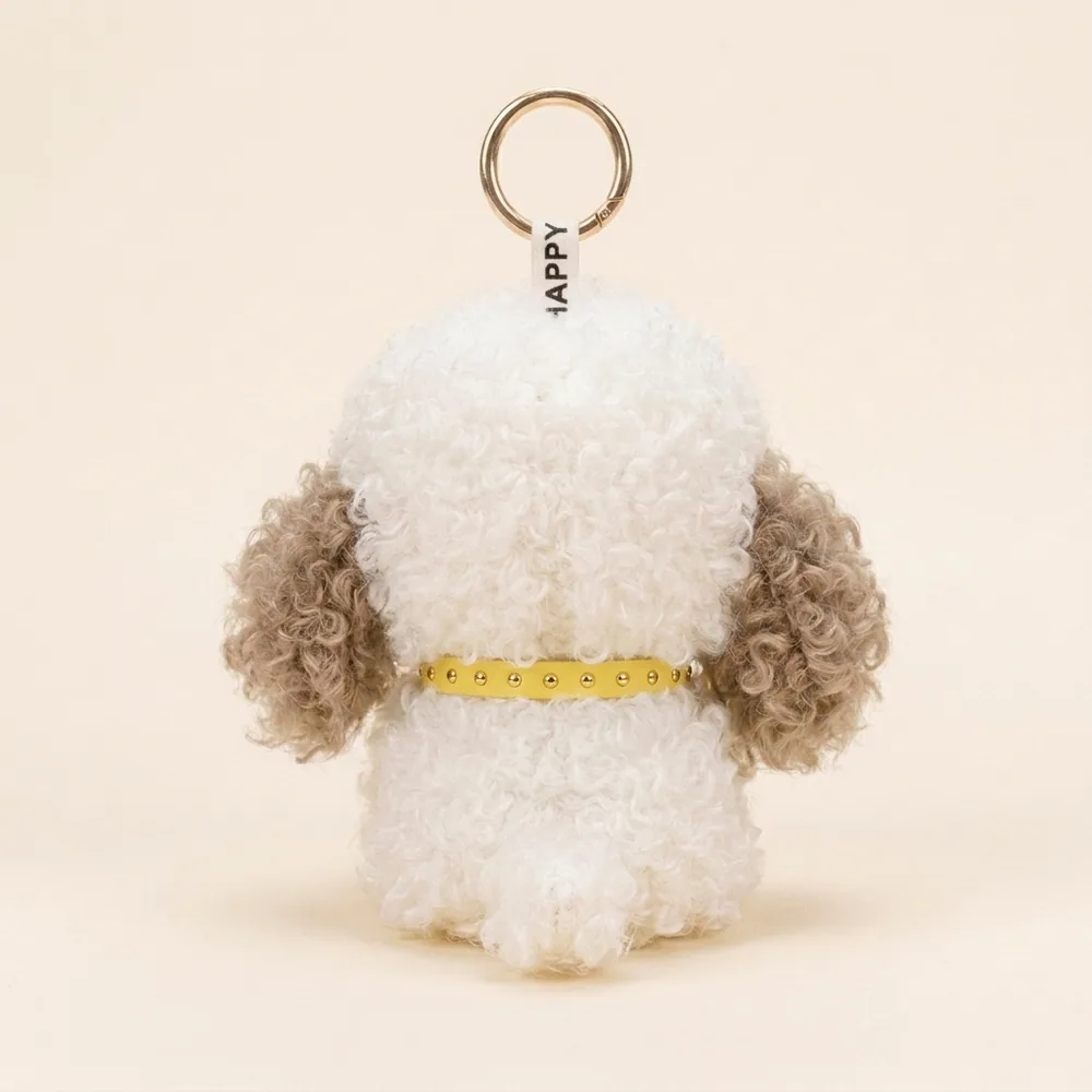 Curly Poodle Plush Keychain thumbnail 4