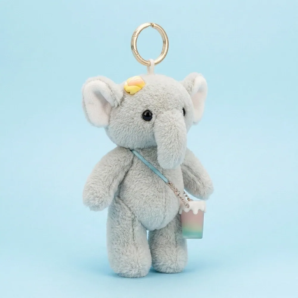 Soda Elephant Plush Keychain thumbnail 3
