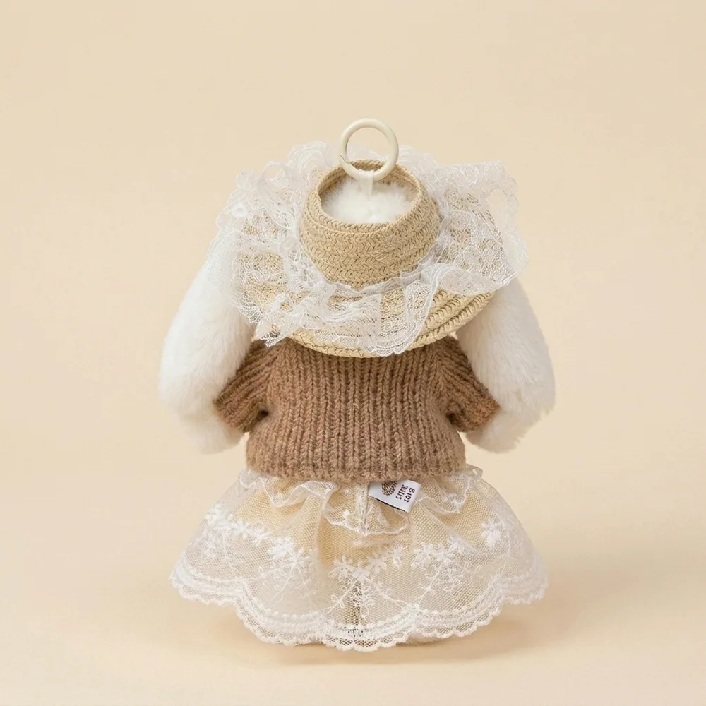 Straw Hat Bunny Plush Pendant thumbnail 4