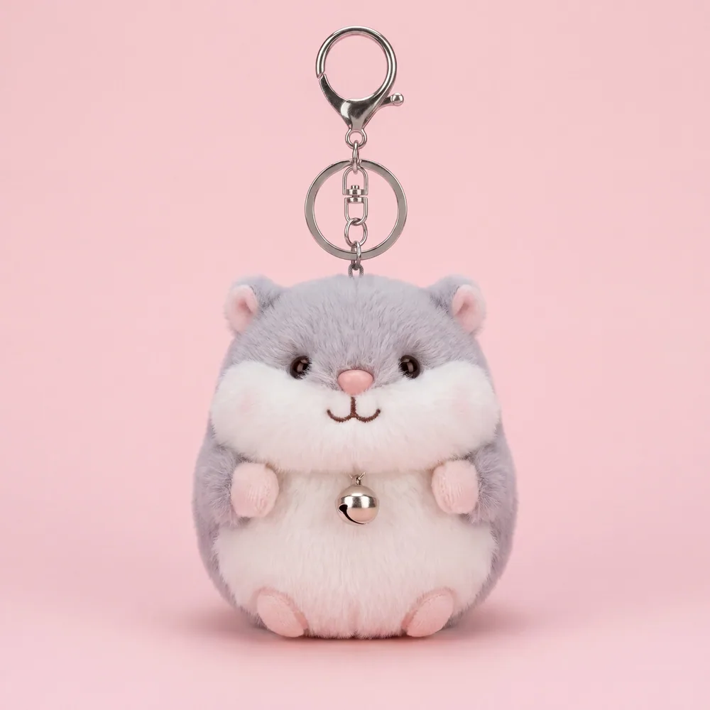 Hamster Plush Keychain