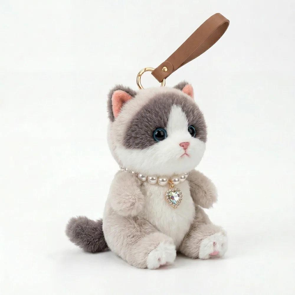 Ragdoll Cat Plush Keychain thumbnail 3