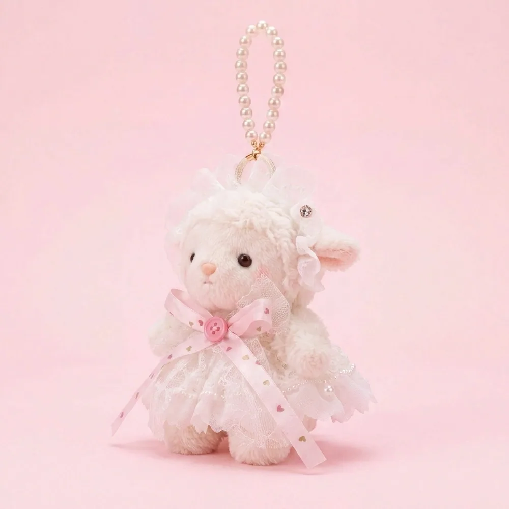 Wedding Lamb Plush Keychain thumbnail 2