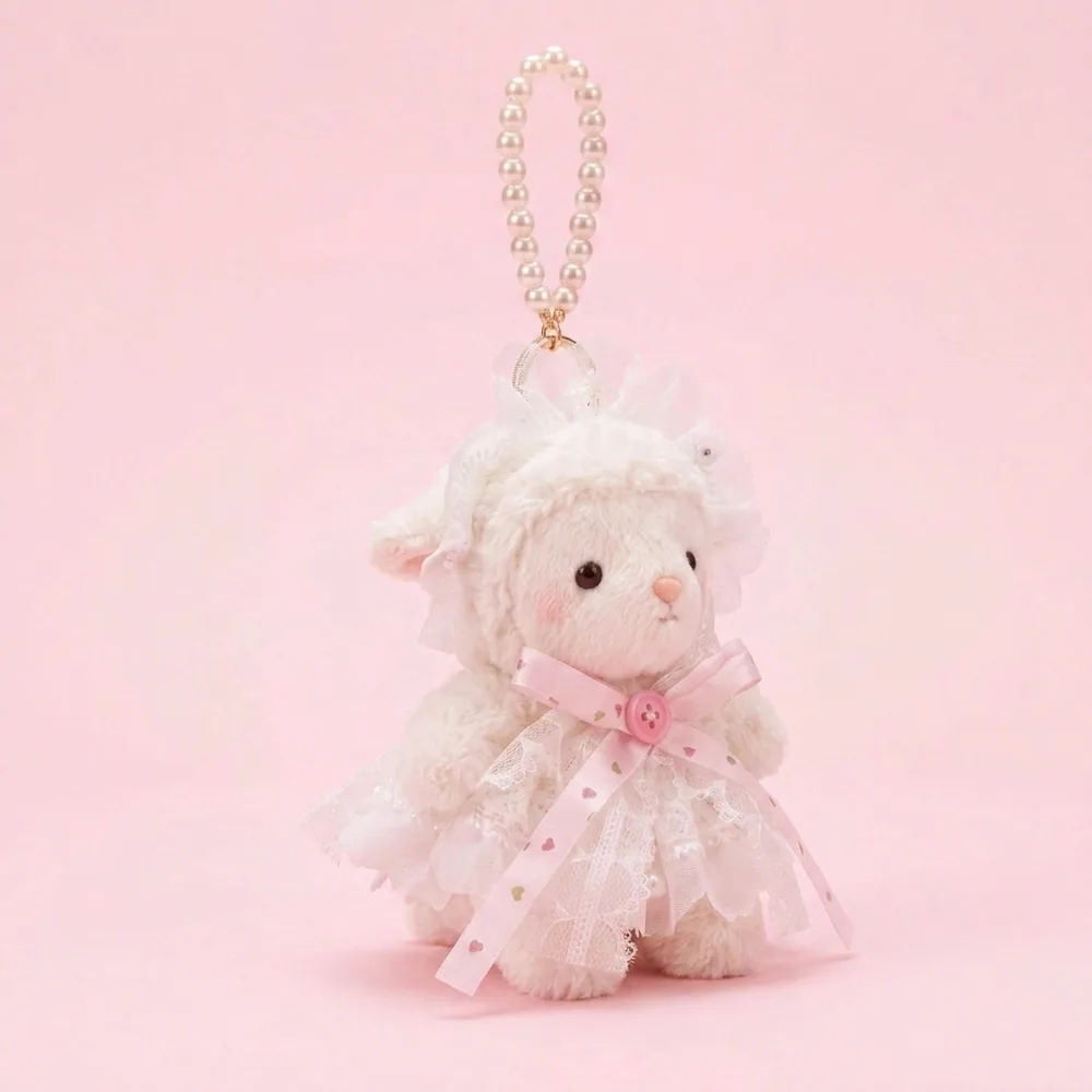 Wedding Lamb Plush Keychain thumbnail 3