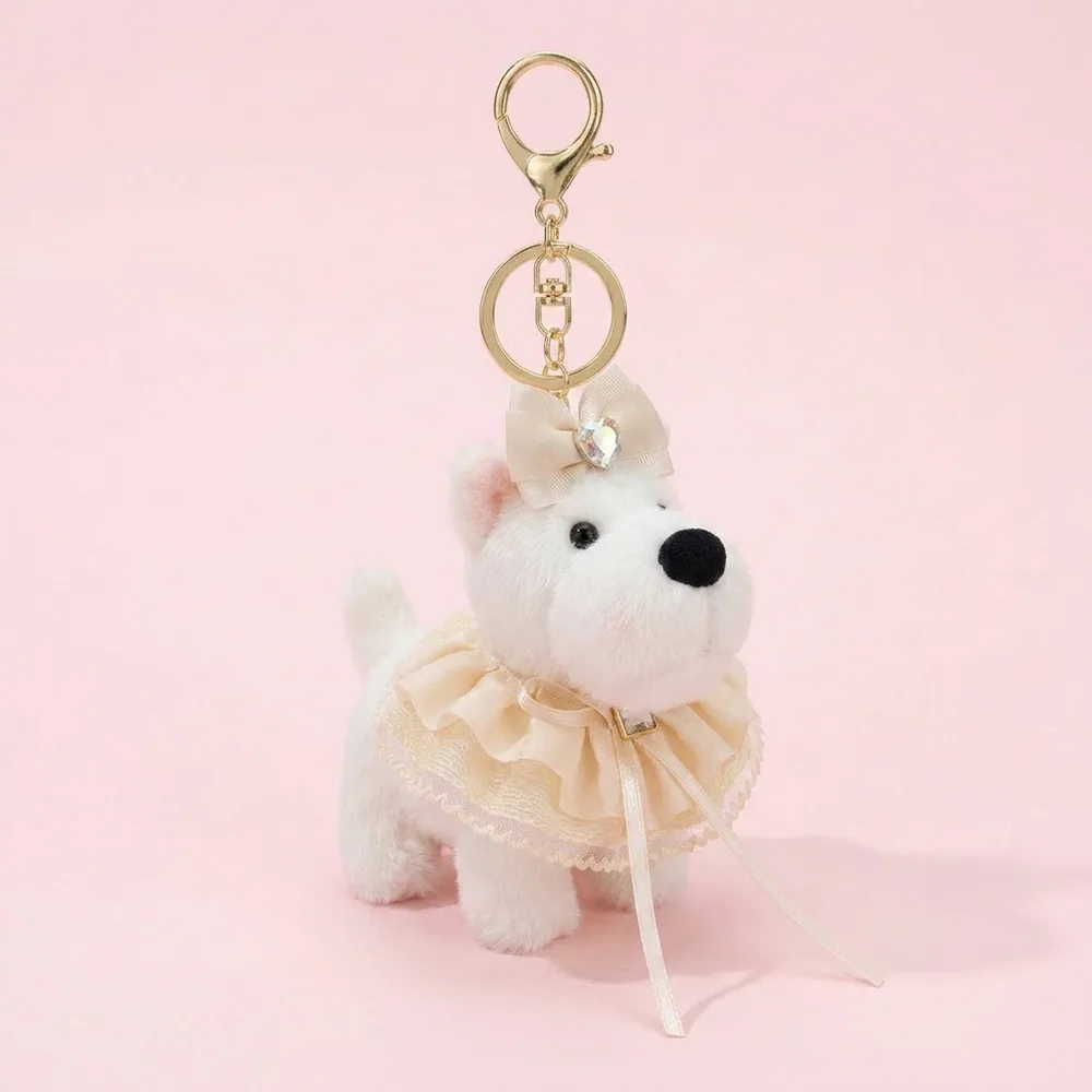 West Highland Terrier Plush Bag Charm thumbnail 3