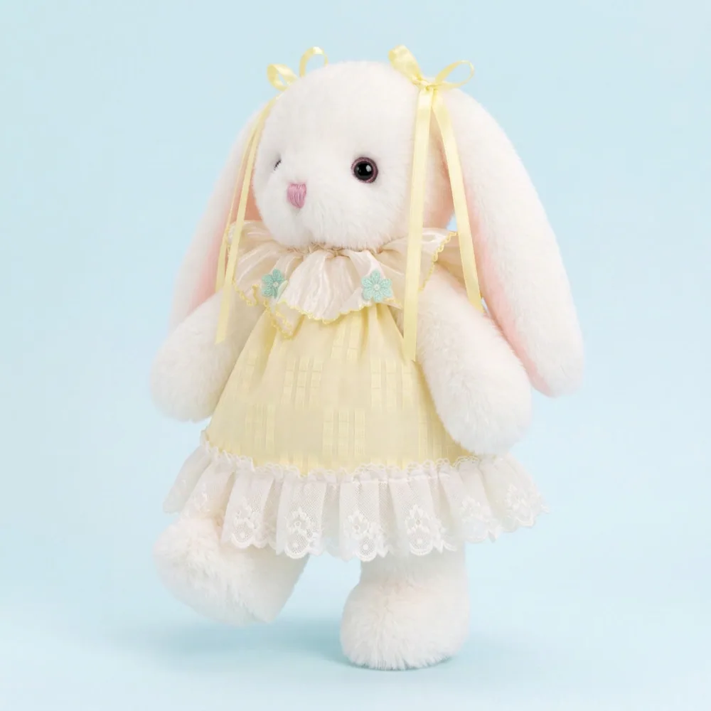 Lop Rabbit in Yellow Dress with Ribbon Bow thumbnail 3
